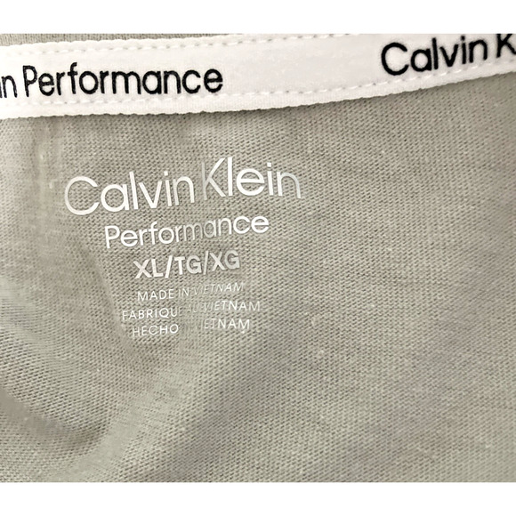 Calvin Klein Performance Top Size XL Cropped Cuffed Sleeve Cropped Green - Picture 7 of 9